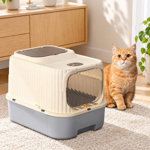 Enclosed Drawer Cat Litter Box