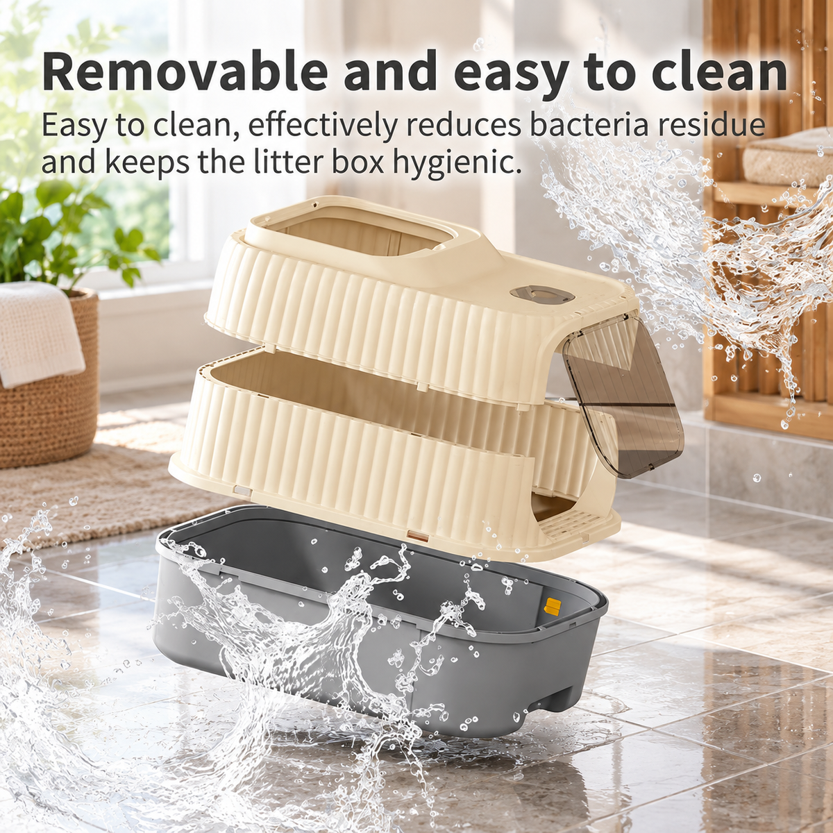 Enclosed Drawer Cat Litter Box