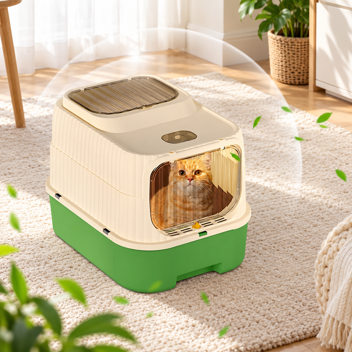 Enclosed Drawer Cat Litter Box