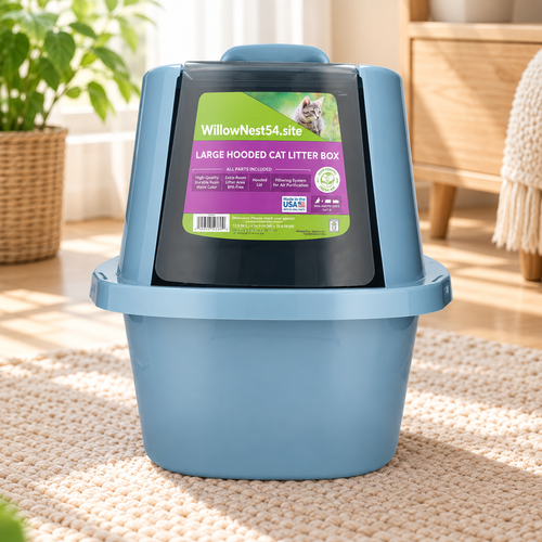 Large Hooded Cat Litter Box