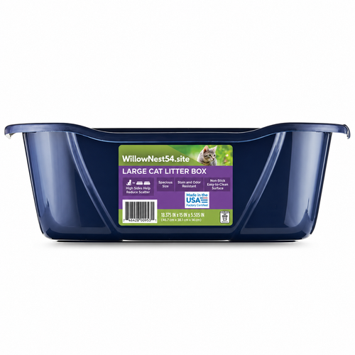 Large Open Cat Litter Box