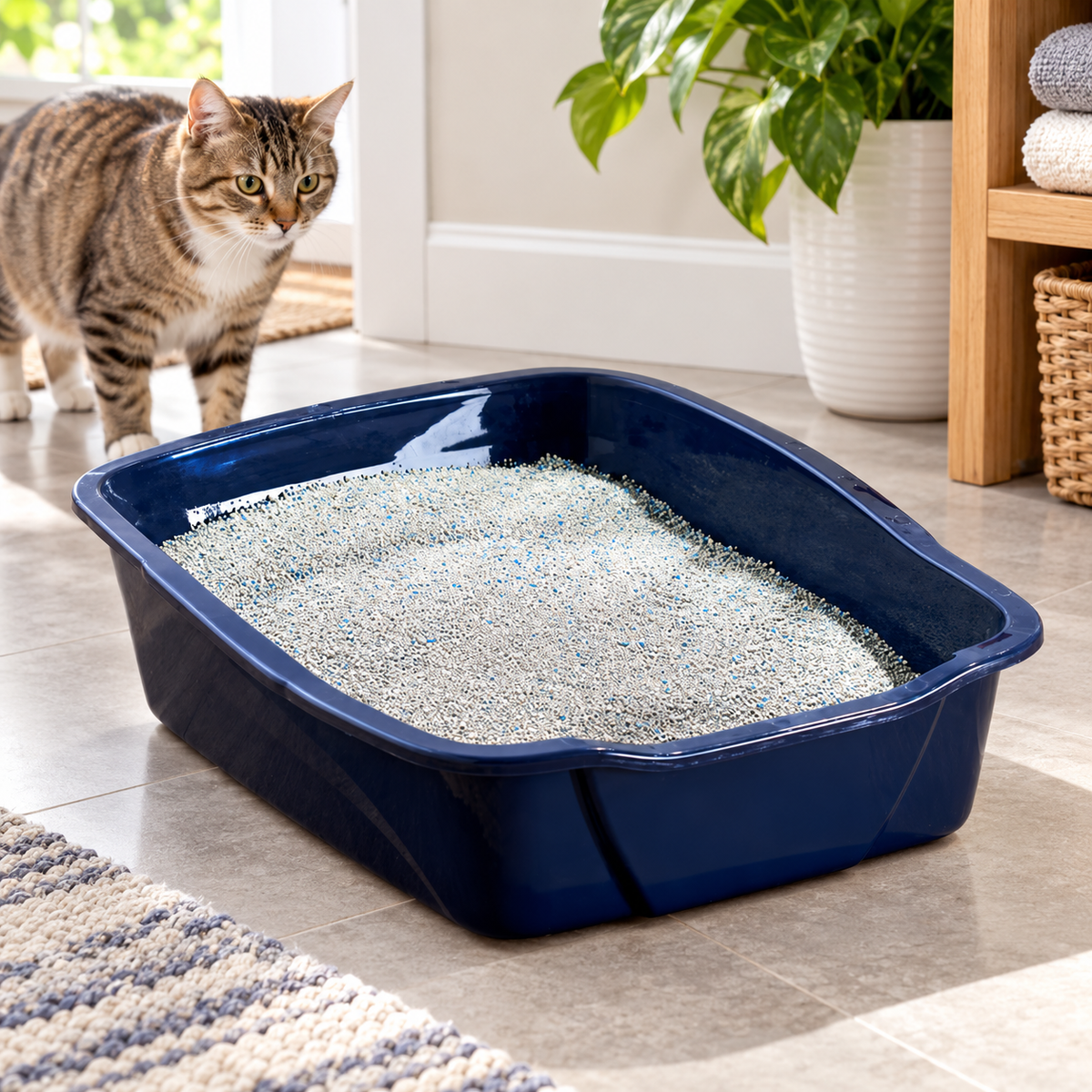 Large Open Cat Litter Box
